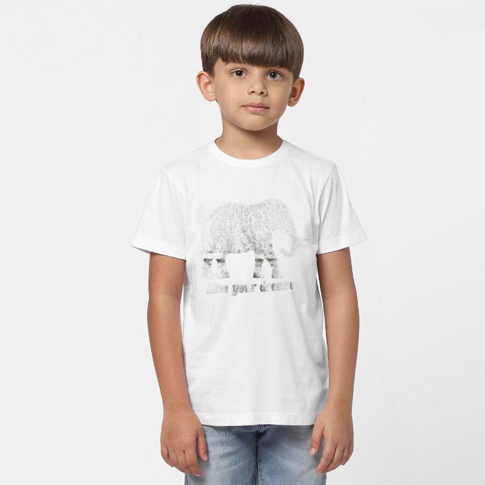 Elephant Printed T-Shirt for kids - FactoryX.pk