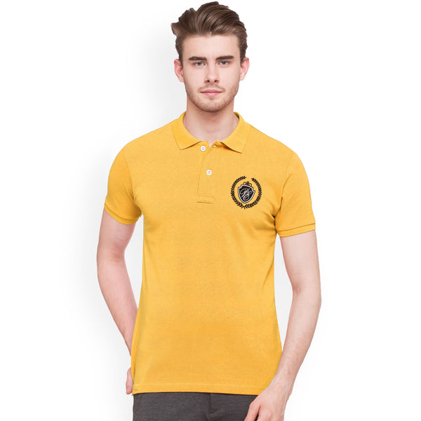 Polo Essentials Polo Shirt For Men-Mplo-2009-Yellow - FactoryX.pk