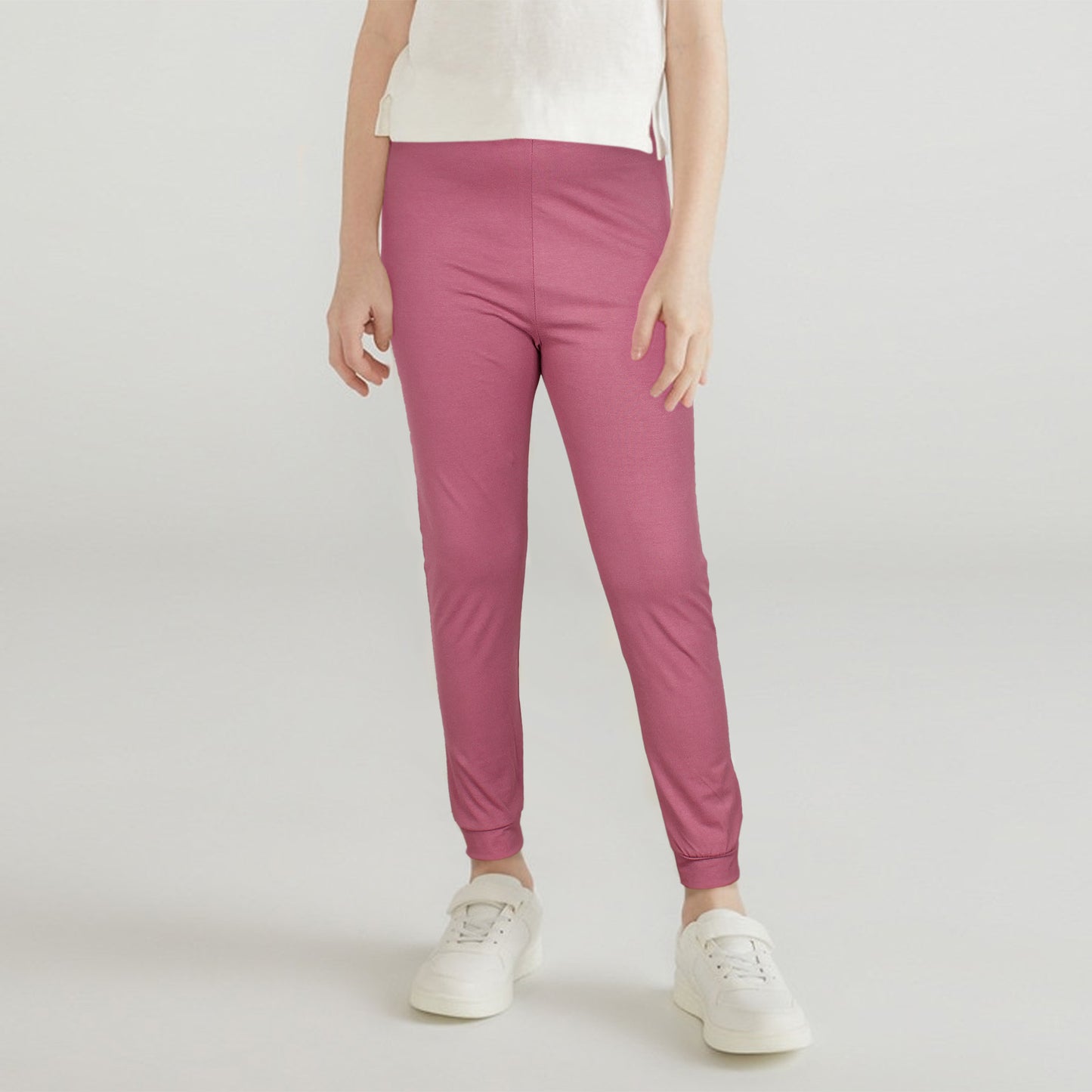 Leggings For Girls-KLGY-2062-Rose Pink