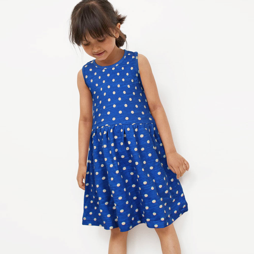 H&m Polka Dot Frock-KFRK-0138-Royal - FactoryX.pk