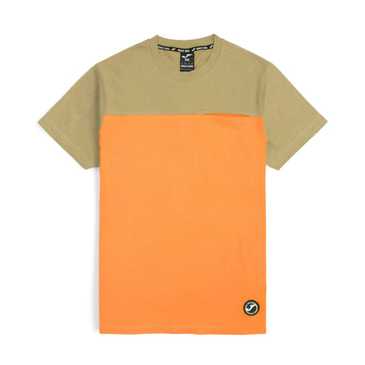 Joma Front Pocket T-shirt For Men-MTST-2176-Orange Olive