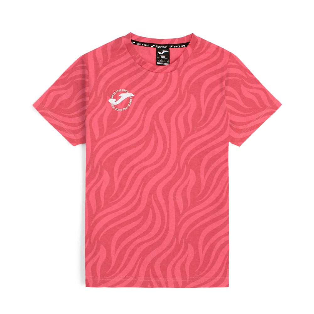 Joma Printed Short Sleeve T-shirt for Ladies-LTST-2178-Pink