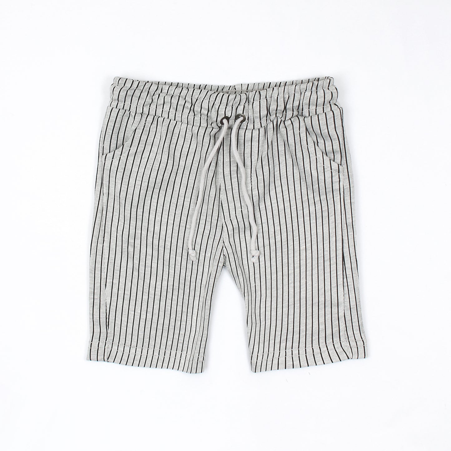 C&A Grey Black  Strips Short-KSHR-2092