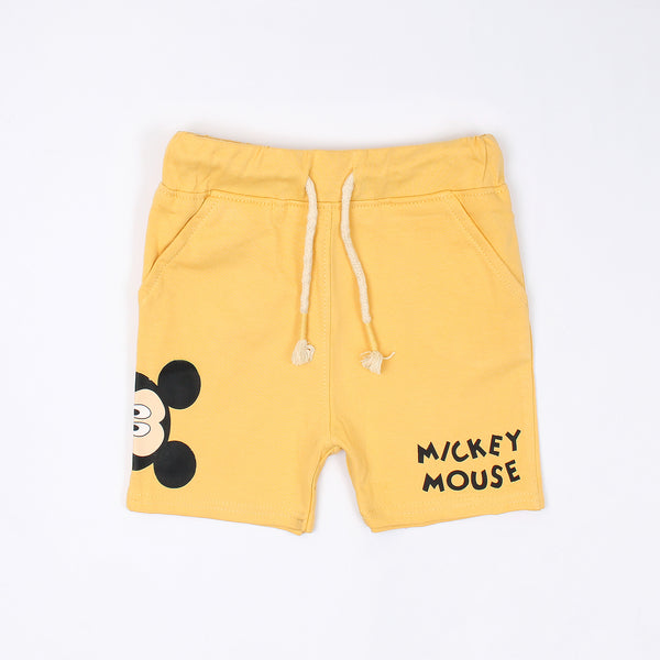 C&A Mickey Mouse Printed Short-KSHR-2096-Yellow