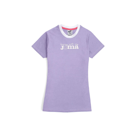 Joma Logo Long T-shirt for Girls-KTST-2182-Purple