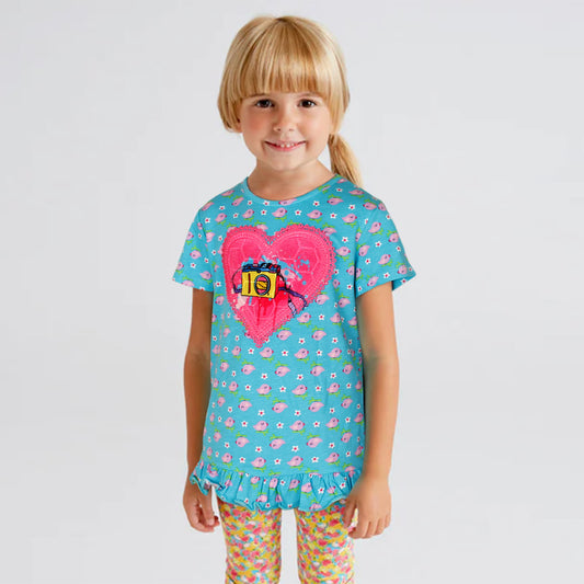 Zochee Mukesh Heart Girls T-shirt-KTST-2139