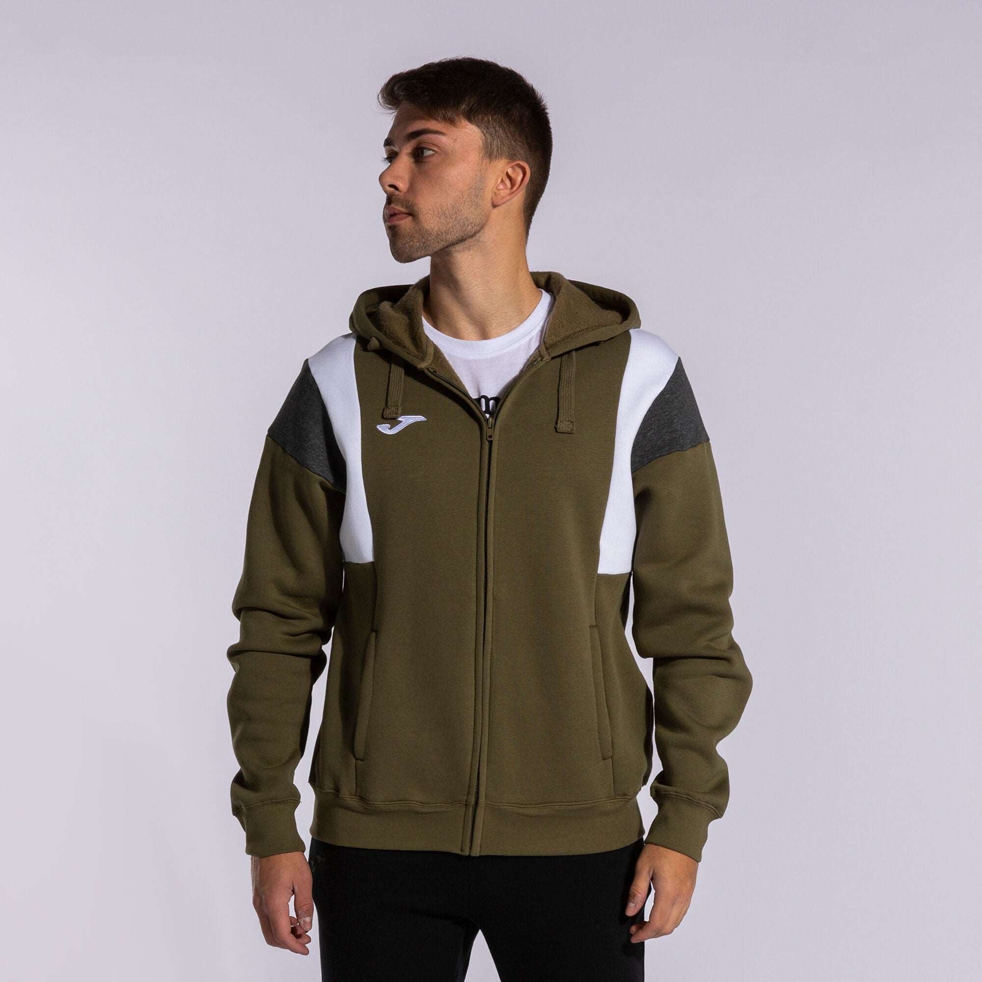 Joma Full Zipper Hood For Men-MZHDY-2006-Olive - FactoryX.pk