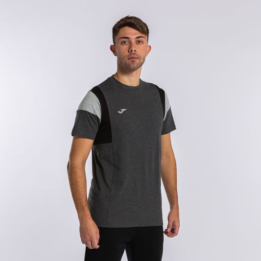 Joma Confort III Round Neck Tee for Him-MTST-2065 -Dark Grey