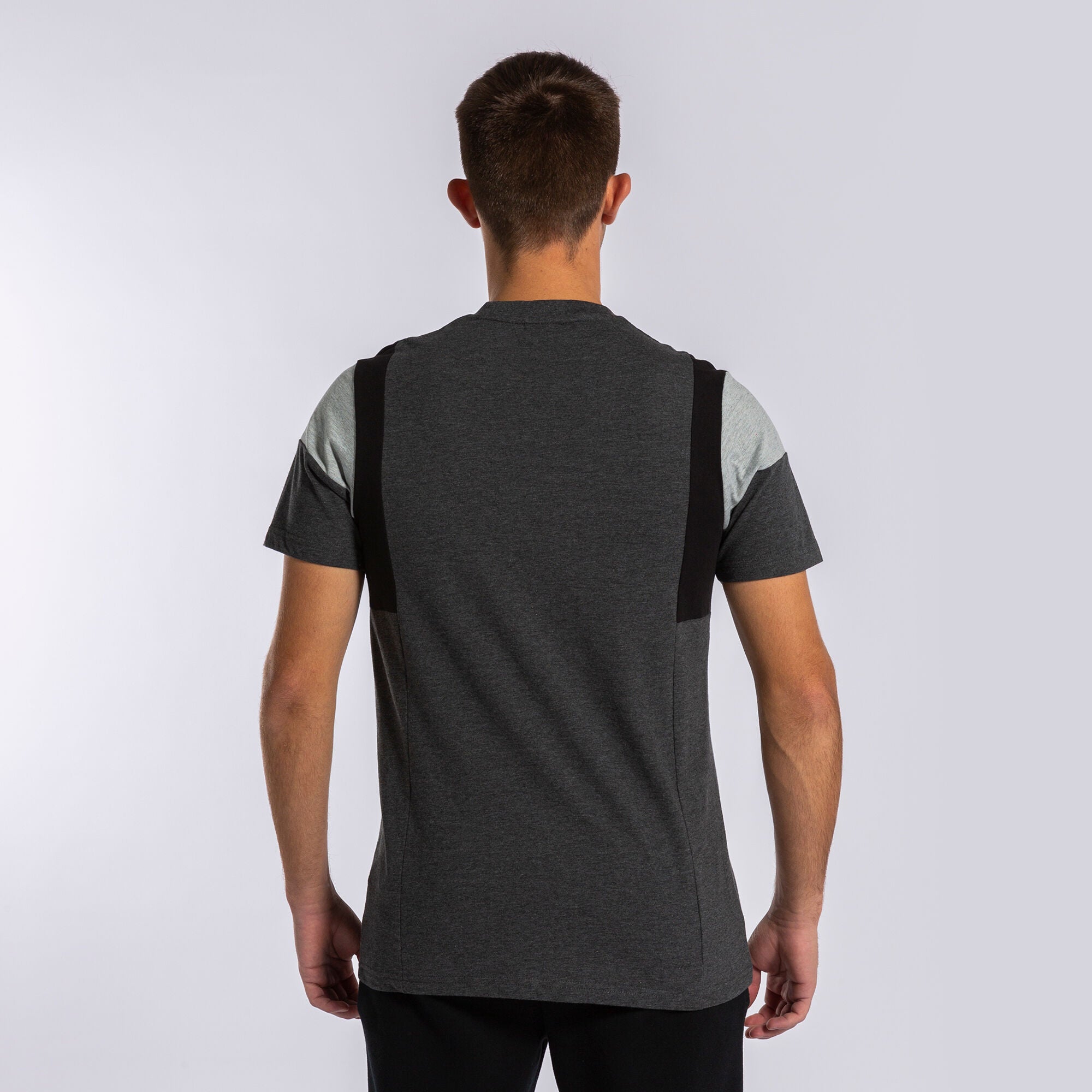 Joma Confort III Round Neck Tee for Him-MTST-2065 -Dark Grey