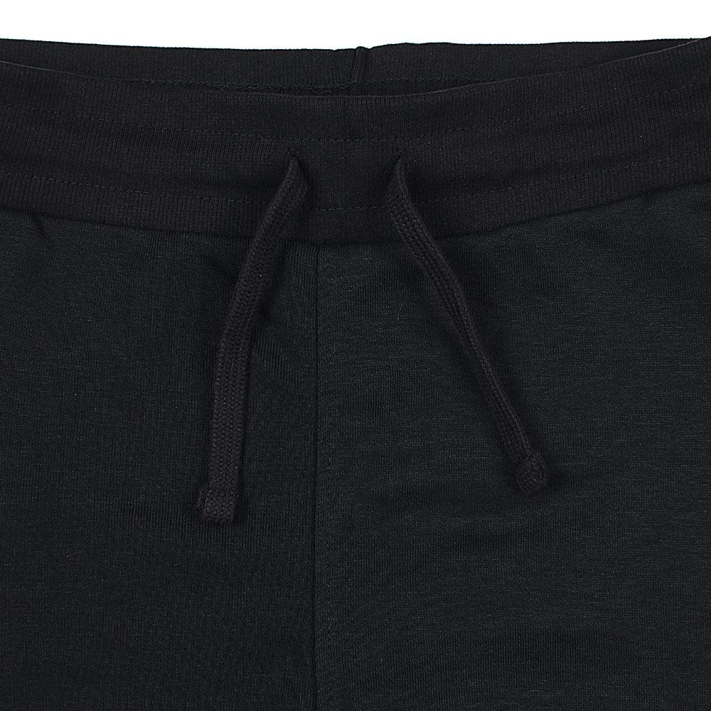 Terry Plain Black Trouser For Men