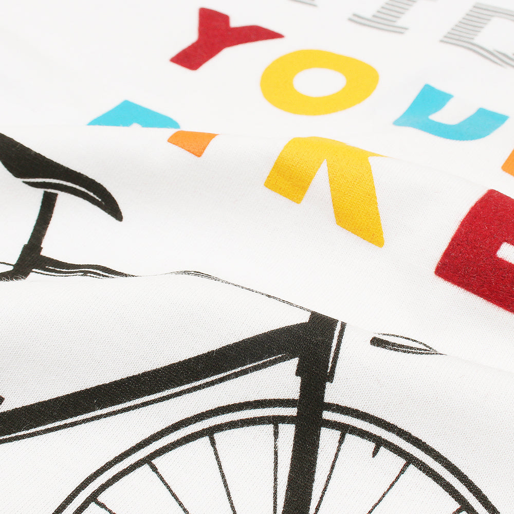 Truth Substance Ride Your Bike Printed T-shirt for Boys-KTST-2200-White