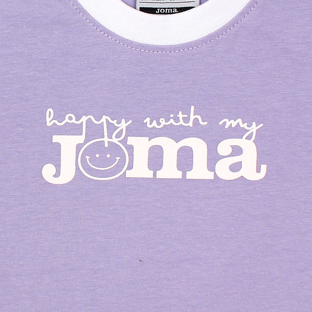 Joma Logo Long T-shirt for Girls-KTST-2182-Purple