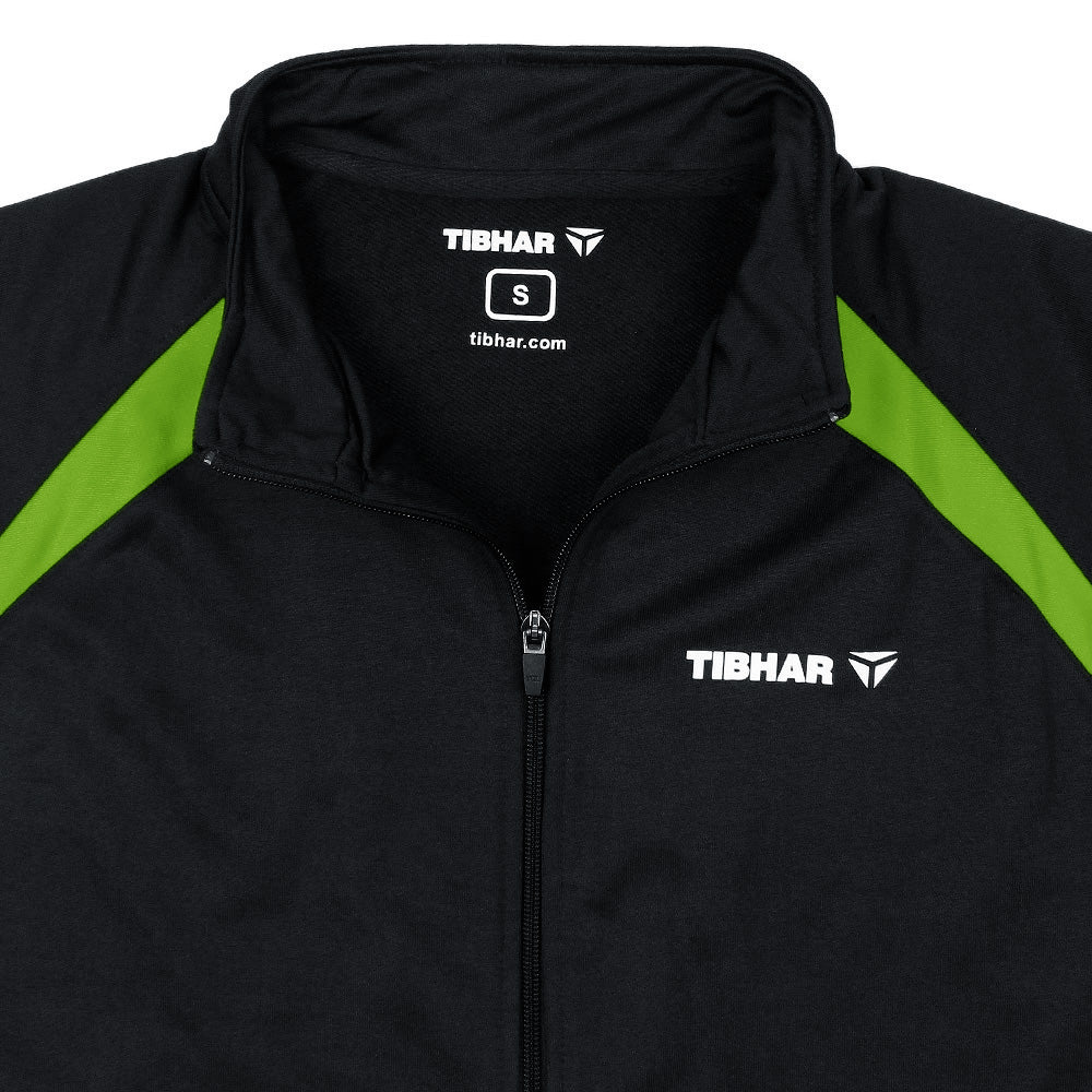Tibhar Zipper jacket-Kids-2024-Black lime - FactoryX.pk