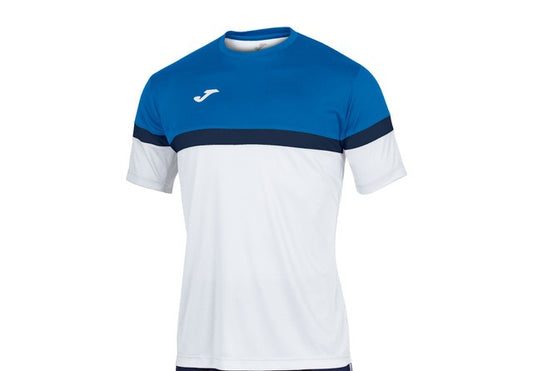 Joma Danubio Polyester T-shirt For Boys-KTST-2190White Blue