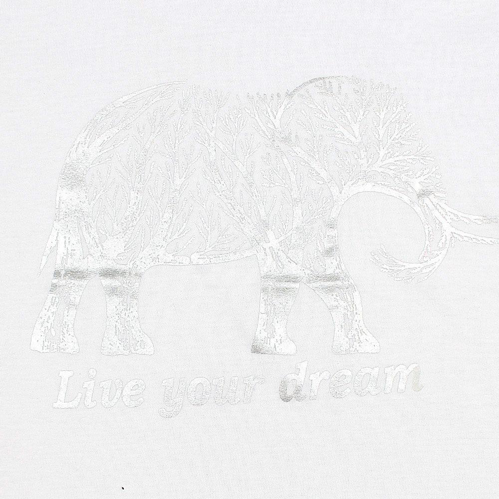 Elephant Printed T-Shirt for kids - FactoryX.pk