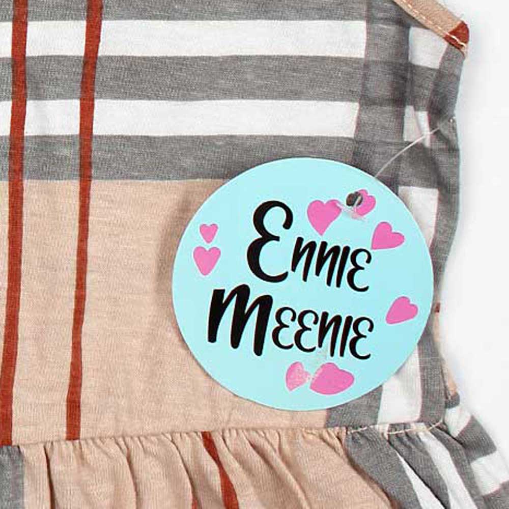 Ennie Mennie Burbury Check Print-KFRK-0142-Beige - FactoryX.pk