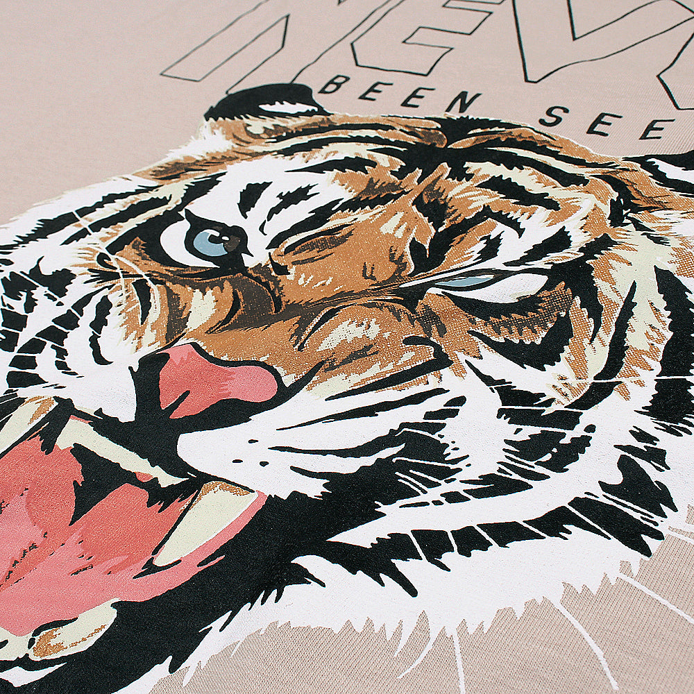 Ladypolitan One size Tiger print Long T-shirt