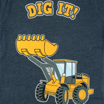 John Deere Dig It Printed Boys T-shirt-KTST-2168-Navy