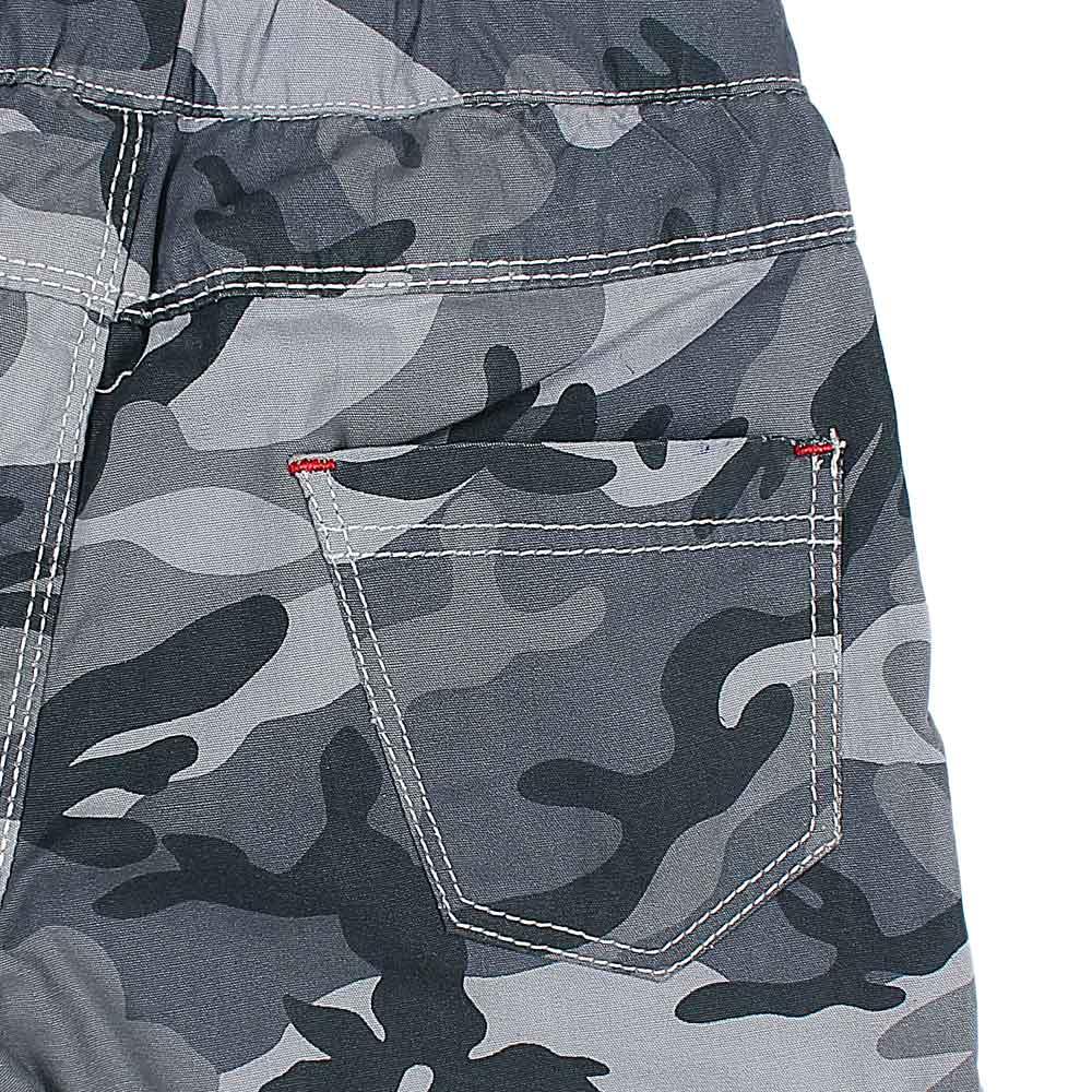 Raw Culture Grey Camo Print Shorts for kids.-KSTS-0101-Grey - FactoryX.pk