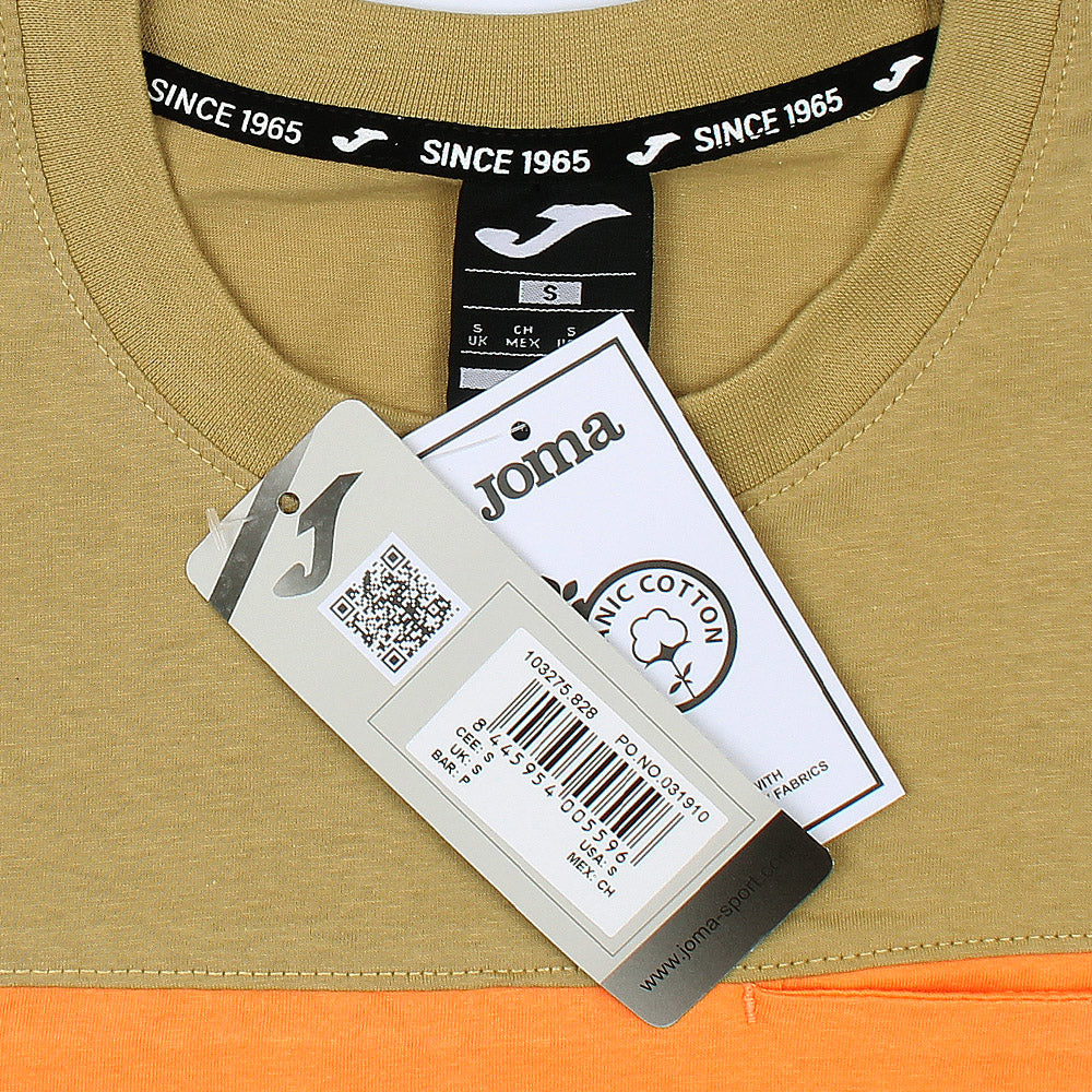 Joma Front Pocket T-shirt For Men-MTST-2176-Orange Olive