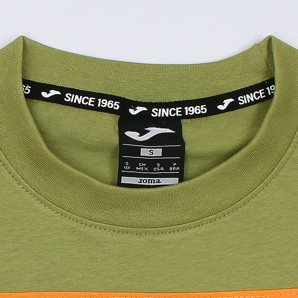 Joma Front Panel Logo T-shirt For Men-MTST-2173-Olive Orange