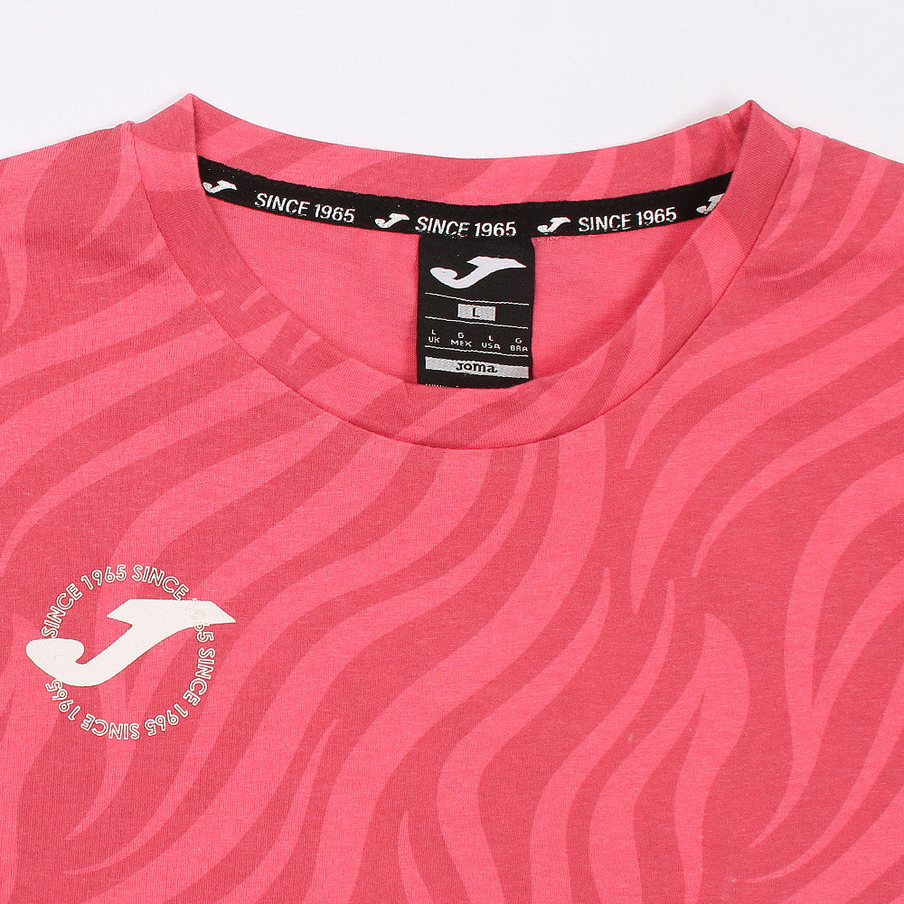Joma Printed Short Sleeve T-shirt for Ladies-LTST-2178-Pink