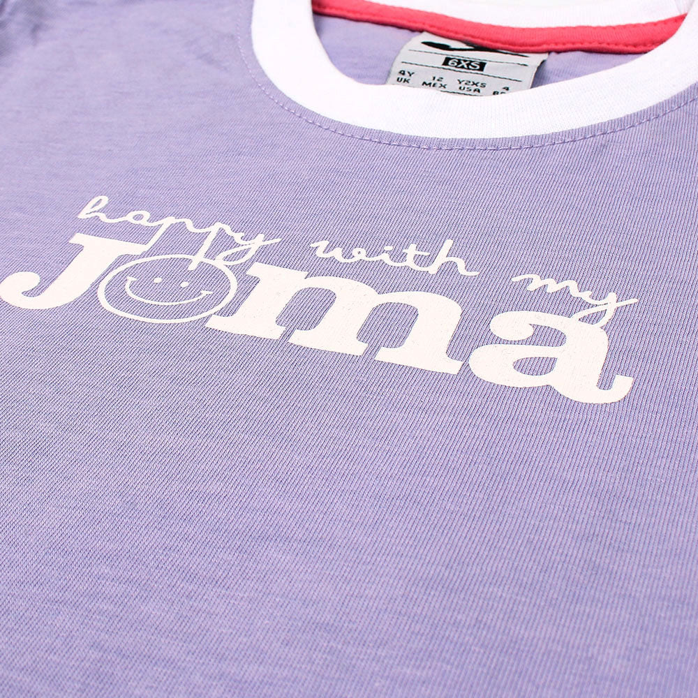 Joma Logo Long T-shirt for Girls-KTST-2182-Purple