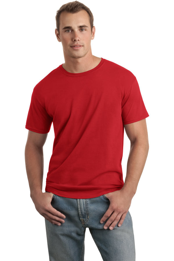 Fapak Crew Neck-Shirt For Men-MTST-0052-Red - FactoryX.pk