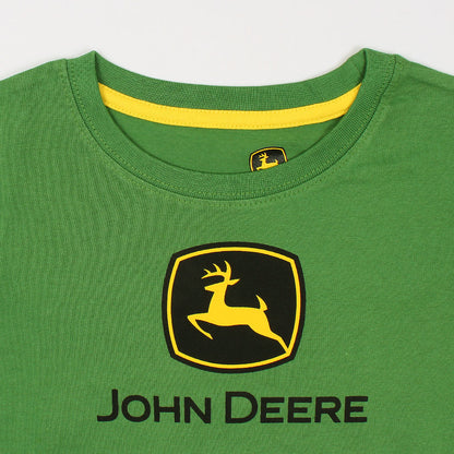 John Deere Logo Printed Boys T-shirt-KTST-2171-Green