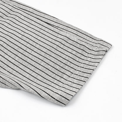 C&A Grey Black  Strips Short-KSHR-2092