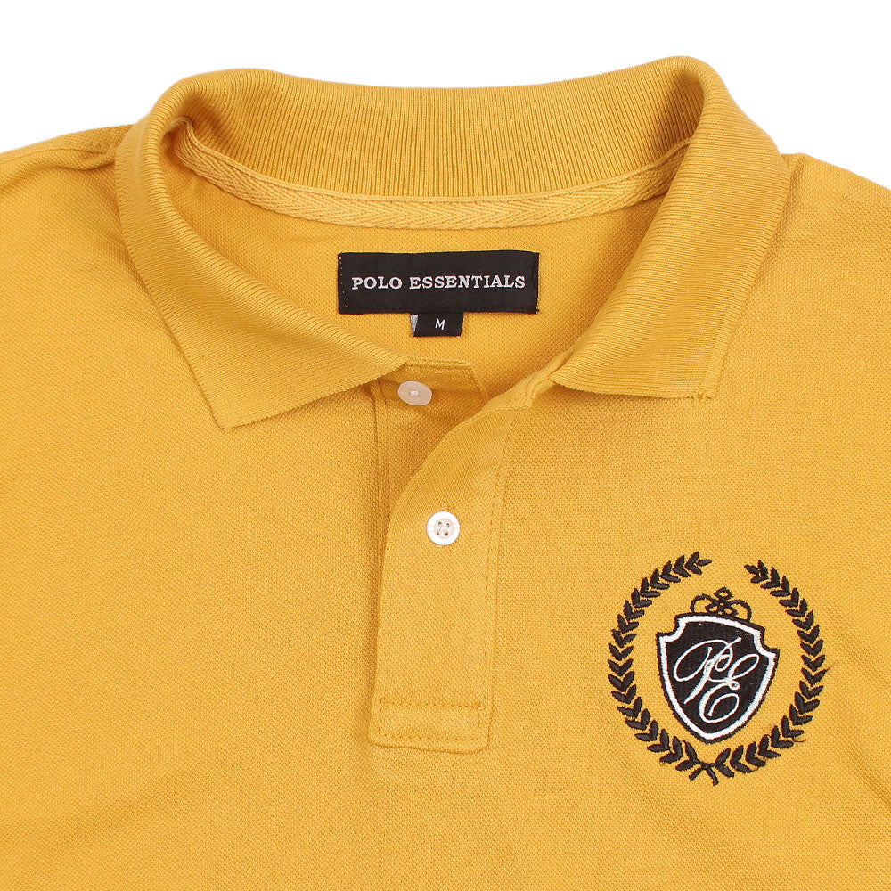 Polo Essentials Polo Shirt For Men-Mplo-2009-Yellow - FactoryX.pk