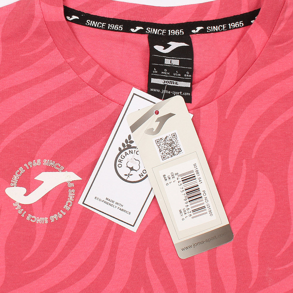 Joma Printed Short Sleeve T-shirt for Ladies-LTST-2178-Pink