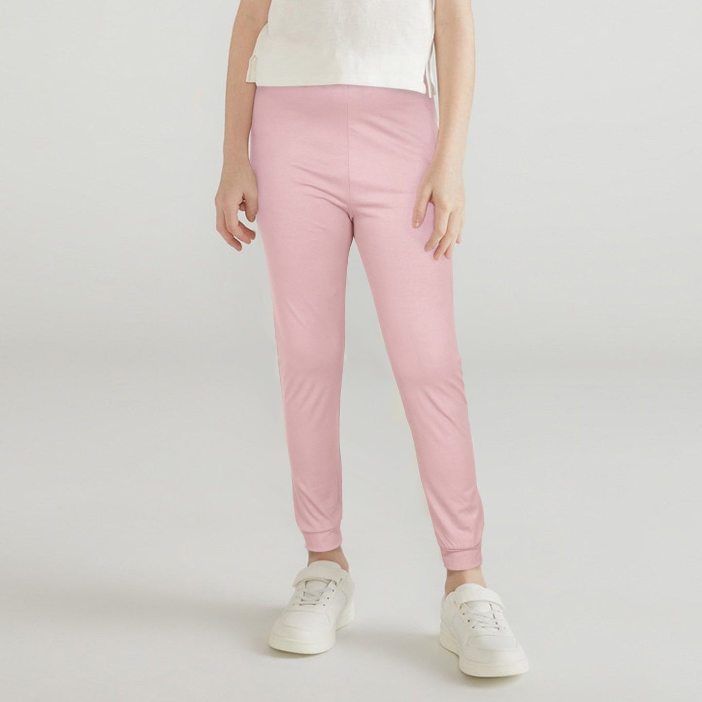 Leggings For Girls-KLGY-2062-Light Pink