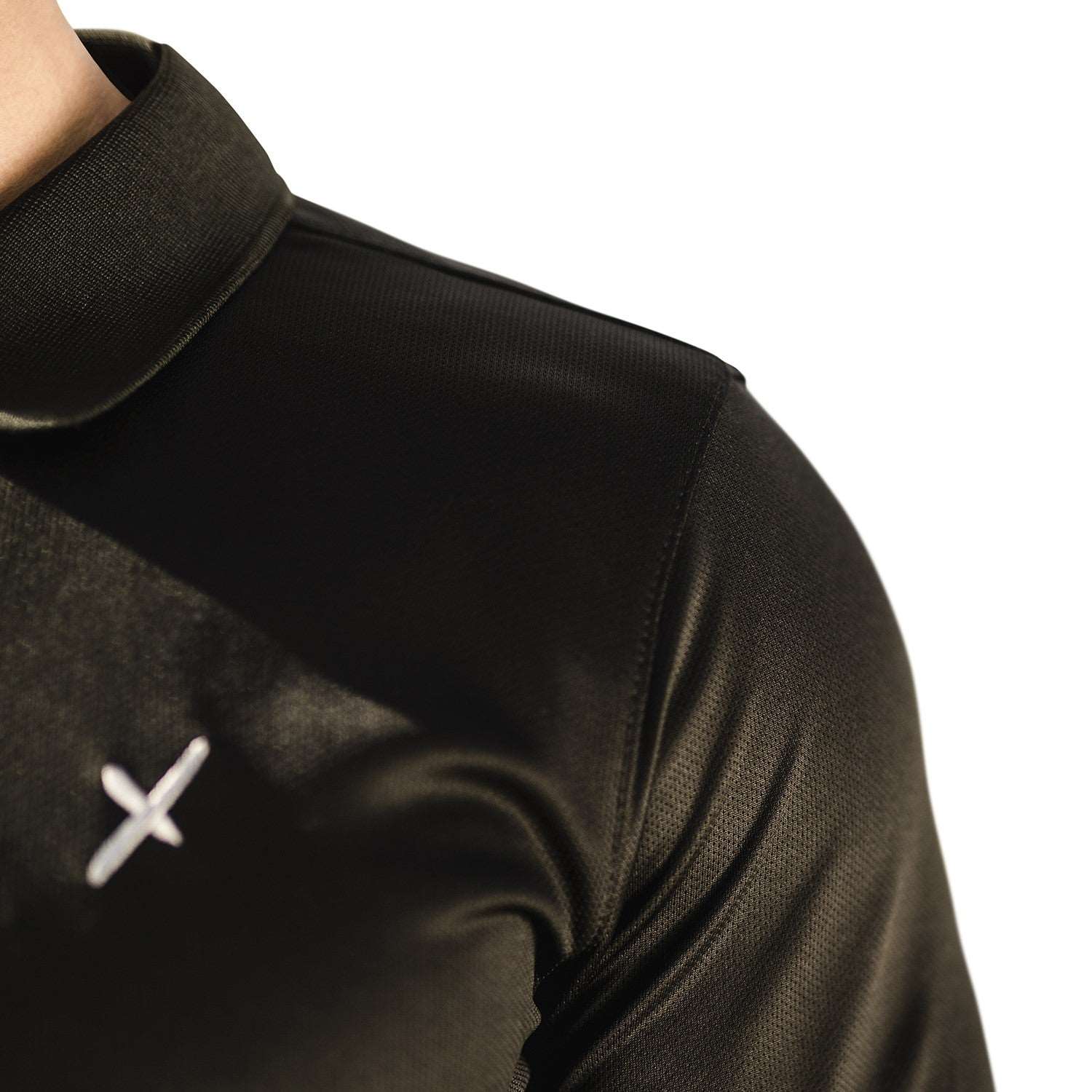Cflex Activewear half sleeve Polo shirt-MPLO-2001-Black - FactoryX.pk