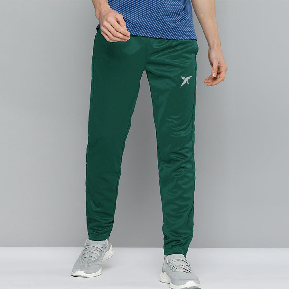 Dropshot Logo print Trouser-MTRS-0078-Bottle Green - FactoryX.pk