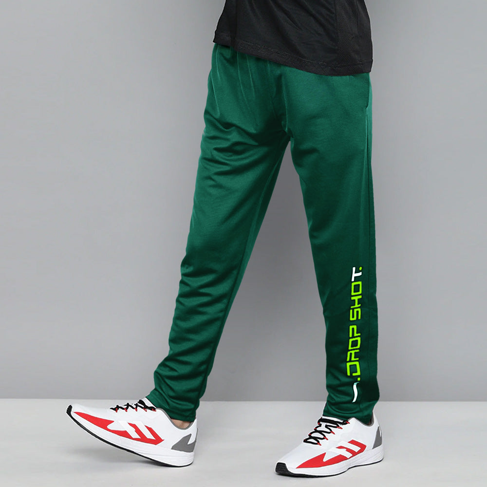 Dropshot Bottom print Trouser-MTRS-0075-Bottle Green - FactoryX.pk