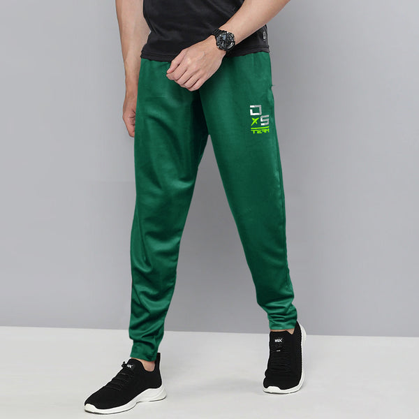 Dropshot square print pocket trouser-MTRS-0076-Bottle Green - FactoryX.pk