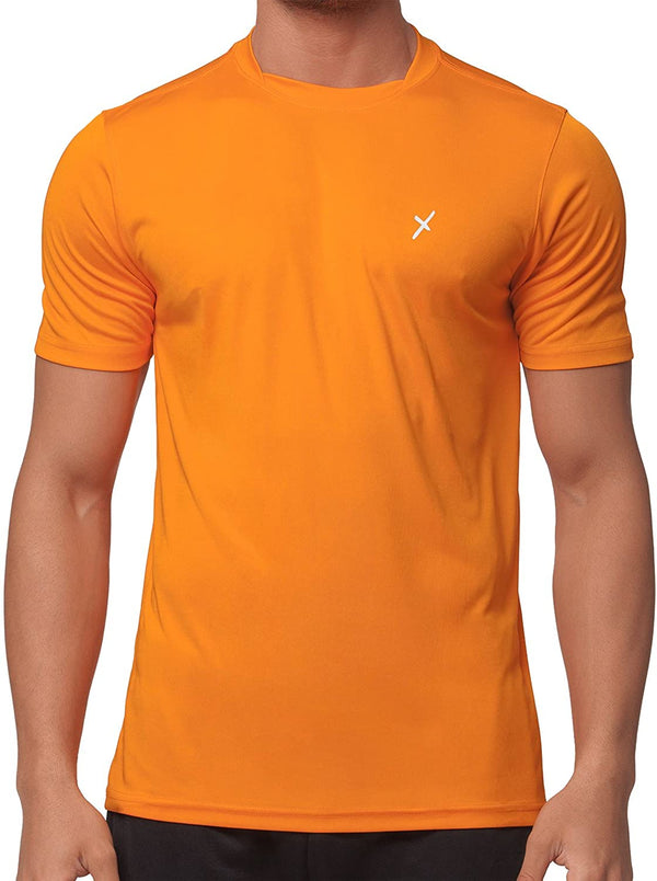 Cflex Active Wear T-Shirt For Men-MTST-0038-Orange - FactoryX.pk