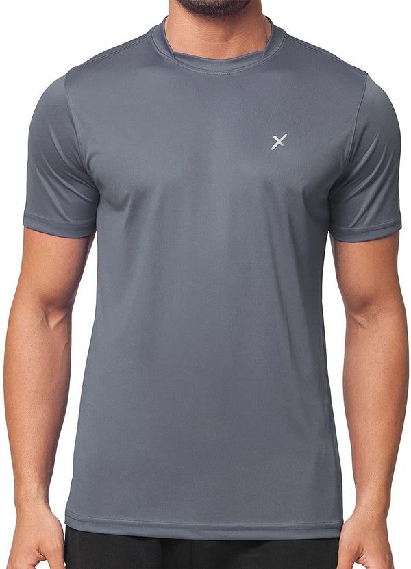 Cflex Active Wear T-Shirt For Men-MTST-0038-Grey - FactoryX.pk