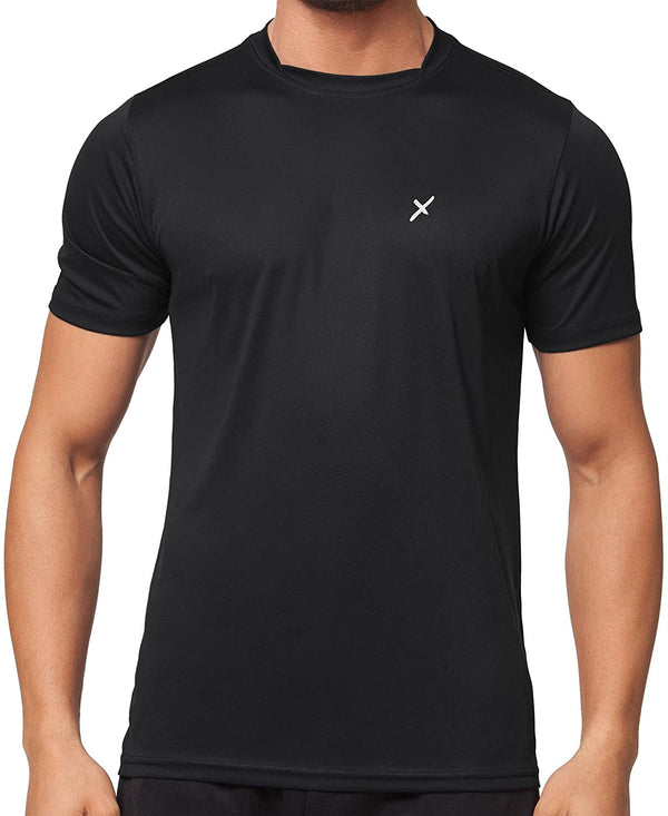 Cflex Active Wear T-Shirt For Men-MTST-0038-Black - FactoryX.pk