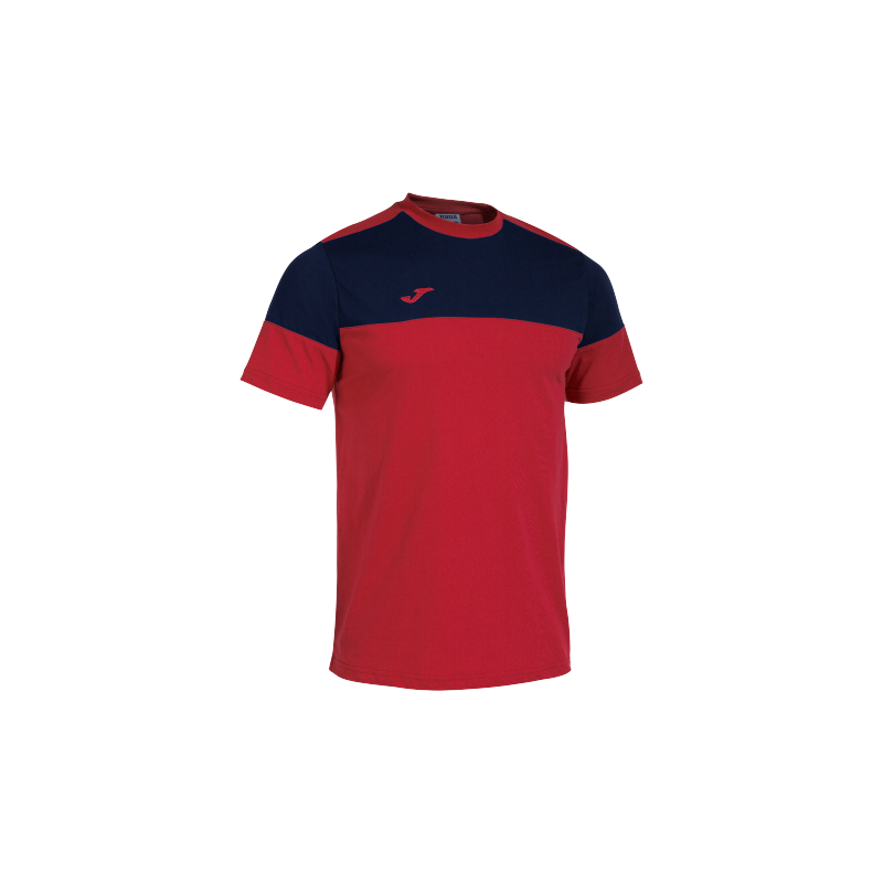 Joma Confort II T-shirt For kids-ktst-2213-Red Navy