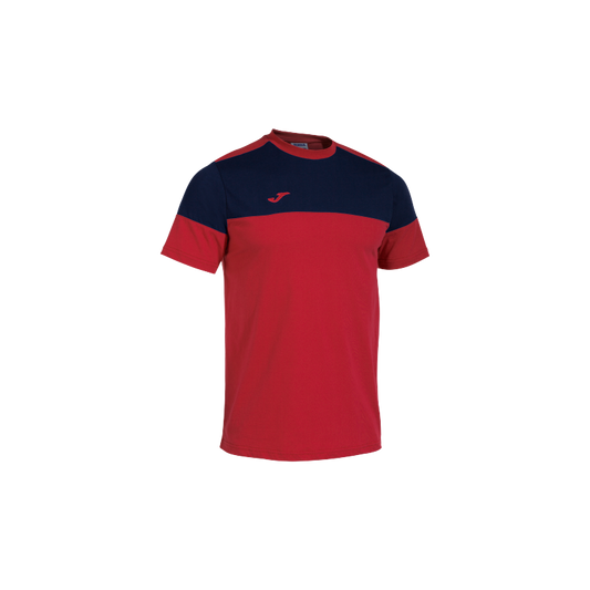 Joma Confort II T-shirt For kids-ktst-2213-Red Navy