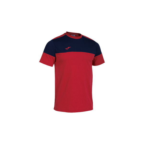 Joma Confort II T-shirt For Boys-ktst-2213-Red Navy