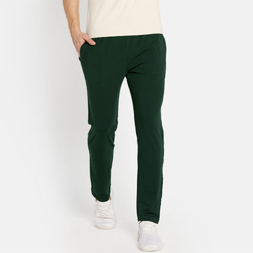 Plain Terry Trouser-MTRS-0070-Bottle Green - FactoryX.pk