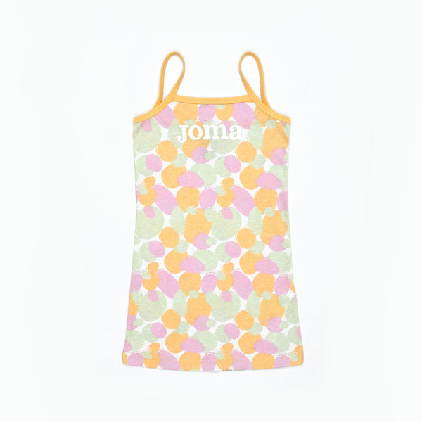 Joma Polks Dot Tanktop For Girls-KTNKTP-2184-Green Pink