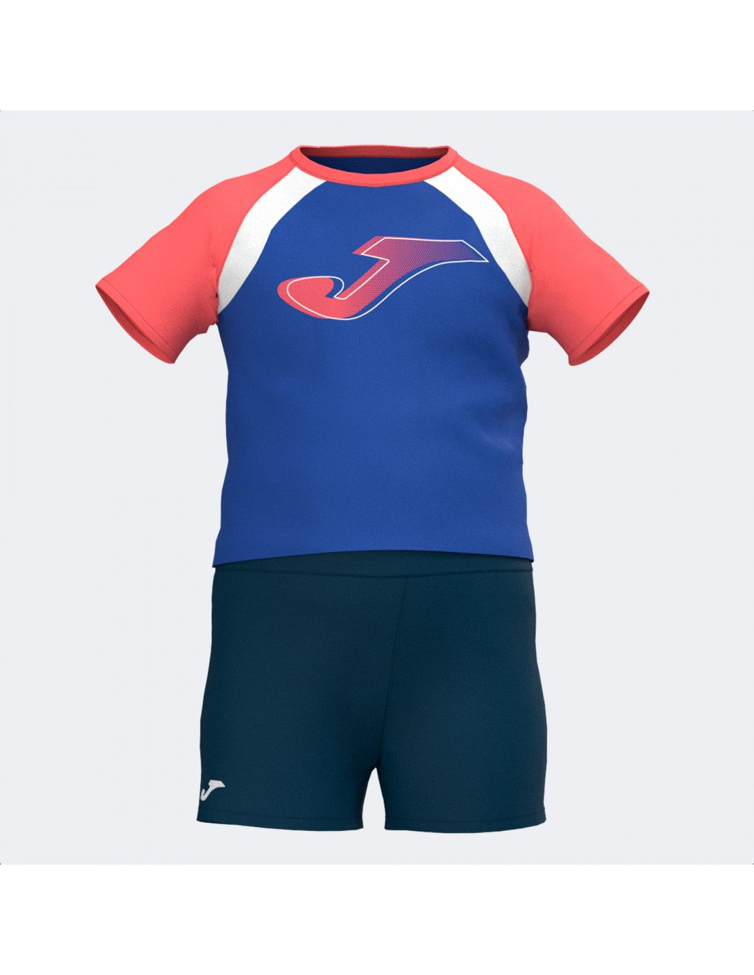 Joma Activewear Blizzard Set For Boys-kset-2116-Red Navy