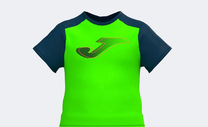 Joma Hurricane Summer Polyester T-shirt For kids-KTST-2196Green Navy