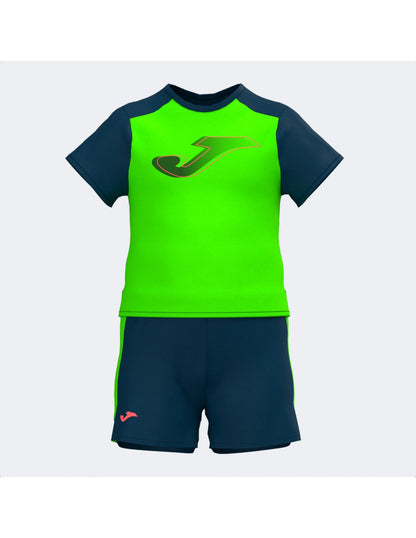 Joma Activewear Hurricane Set For Boys-kset-2118-Green Navy