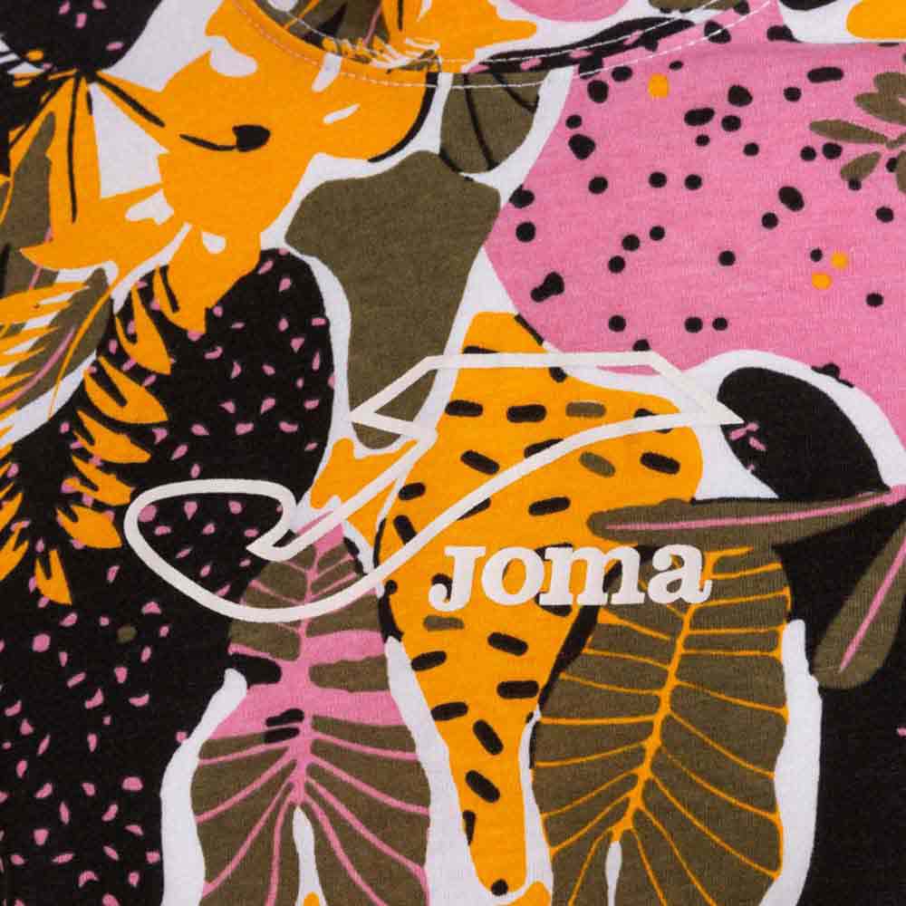 Joma Floral Print Crop Top LTST-0165-Pink Gold - FactoryX.pk