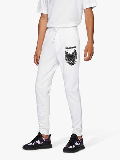 Dangerous Cuffed Trousers-MTRS-0069-White - FactoryX.pk